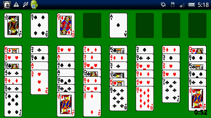 Solitaire(ソリティア) Freecell画面