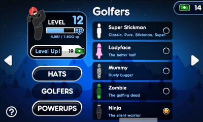 Super Stickman Golf 2 プレイヤー情報画面2